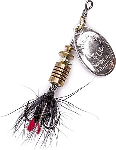 Cuiller Tournante A Palette Ovale - Mepps Aglia Mouche N°0-2,5G - Argent Mouche Noire