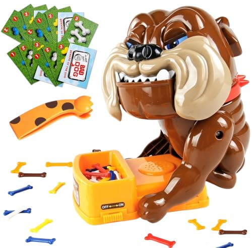XLKJ Kinder Interaktives Spiel,Elektrisches Hunde Sound Brettspiel,Hund Knochen Vorsicht Spielzeug