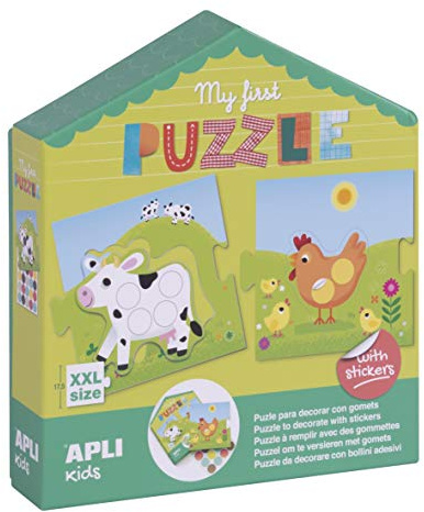 APLI Kids 17656 - Mitt första pussel med klistermärken