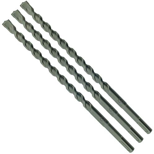 SabreCut 3pcs SDSA12_3 12mm x 160mm PGM Approved SDS+ Drill Bits | PGM approved carbide tip and reinforced chrome vanadium core drill stone, concrete and brick with long service life