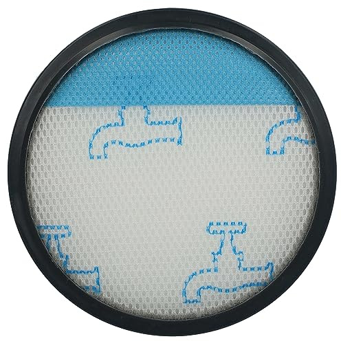 vhbw Hygienefilter kompatibel mit Grundig VCC 7670 A Multi-Zyklon | Staubsauger - Luftfilter Schwarz Weiß Hellblau