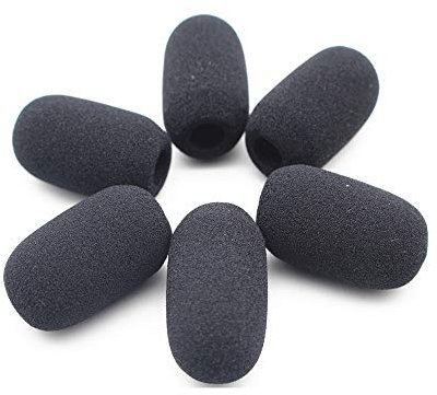 Saidbuds 6 Stück dichte Schaumstoff-Mikrofon-Windschutzscheibenschwämme für Lightspeed Astro A50s Headsets
