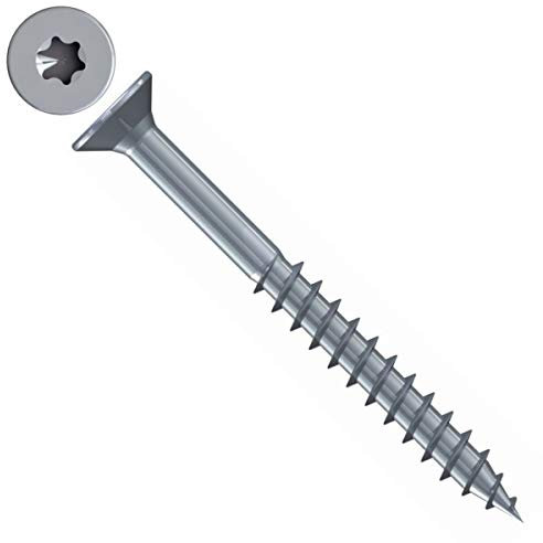 Spanplattenschraube Edelstahl A2 V2A Teilgewinde TX-Antrieb blank 4,5 mm 40 mm