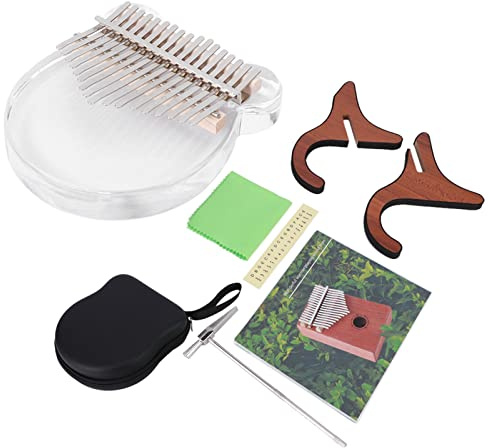 Mxzzand Kalimba Transparent Acryl Kalimba Praktisch für Anfänger und Oboisten für Party