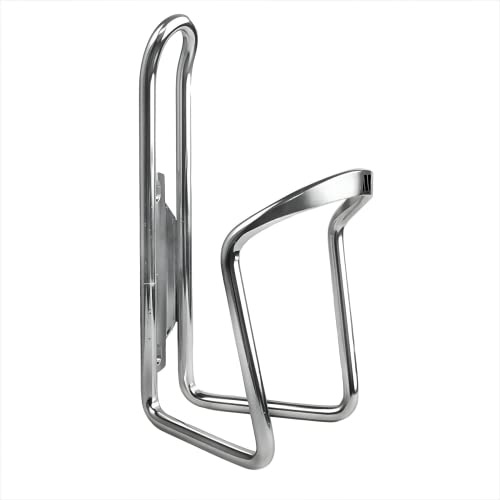 Laxzo ® Bike Water Bottle Cage, Bike Water Bottle Holder Lightweight Aluminum Alloy, Bicycle Cup Holder, Cycling Bottle Holder for Road Bike and Mountain Bike (Silver)