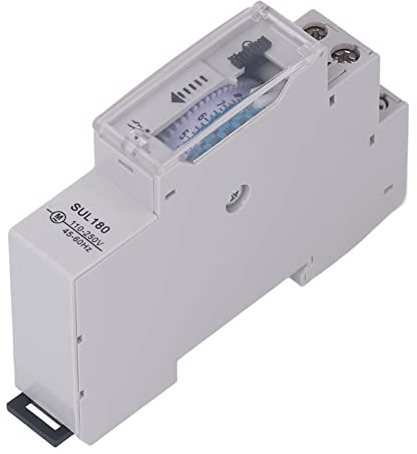 Interrupteur Horaire, 0,5W Contrôle Intelligent Minuterie Mécanique étanche pour Lumières, Chauffe-Eau, Irrigation De Jardin, Moteurs
