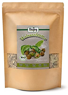 Biojoy Tisane de Feuilles de Noyer BIO (250 g), séchées et coupées (Juglans regia)