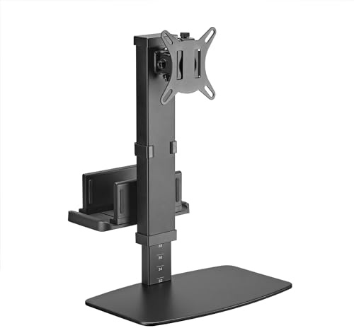 AISENS - DT32TSR-165 - Support de Table Rotatif et inclinable pour Moniteur/TV et Mini PC 8 kg de 17-32, Noir