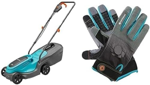 Akku-Rasenmäher PowerMax 30/18V P4A Solo + System Akku P4A PBA 18V/45 2,5 Ah + Gerätehandschuh Größe 9/L