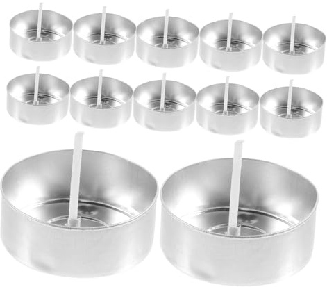 NUOBESTY Kit para Hacer Velas con Latas de Aluminio Plateadas, Frascos Vacíos y Moldes Transparentes para Proyectos DIY de Fabricación de Velas Caseras