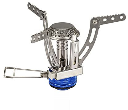 Réchaud Camping,Brûleur Camping Stove Compact Portable Cuisinière Extérieur Pliable,Coupe-Vent Et Avec Allumage Piézo-électrique for Randonnée/Outdoor/Pique-Nique/Barbecue/Randonnée/Pêche (Size : Thr