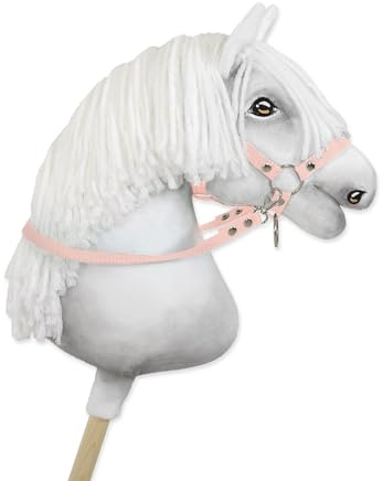 Hobby Horse Pferdezügel – Puderrosa. Kein Pferd enthalten.