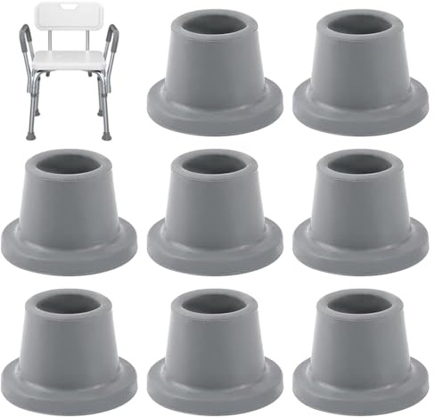 Duschstolfötter – 8 duschfotpall | gummifötter för duschstol, duschbänk fotutbyte, repfri sugkopp duschstol, duschbänk gummitips för hem, badrum