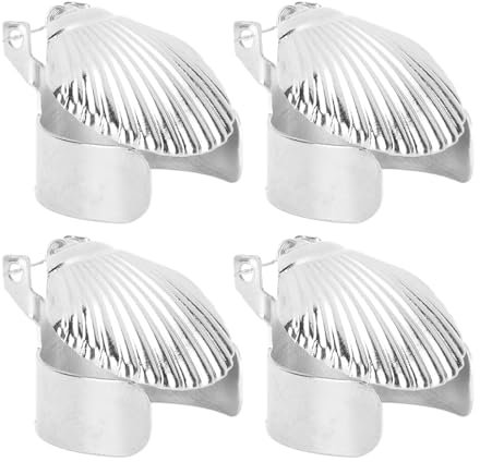 Pwshymi Kerzenlöscher, Kerzenflammenlöscher, Metallschalenmuster, Automatischer Kerzenstopper für Kerzen (Silber)