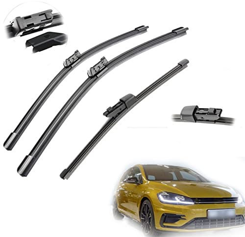 YDYBDA Für V&w Für Golf 7 MK7 Fließheck 2012 2013 2014 2015 2016 2017 2018 Auto Vorne Hinten Scheibenwischerblätter Bürsten Cutter Zubehör 26 + 18 + 11 Langlebig