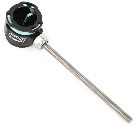 wolfman Bogenschießen Recurvebogen Visier Single-Pin-Visier 0,019 faseroptische 1-Pin-Aluminium-Visier für Jagd Bogen Anblick Zubehör
