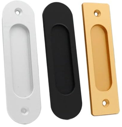 KRIECK Türgriff Möbelbeschläge Schubladenknöpfe Schrankgriff Schiebetürgriff Glastür Kleiderschrank(Round Gold)