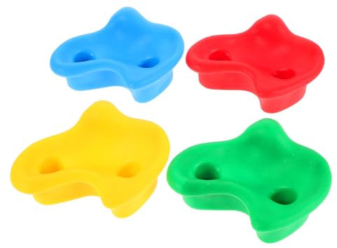 Vaguelly 4stücke Klettersteine Für Junge Mädchen Bunte Klettergriffe Aus Robustem Für Spielwände Fördern Motorische Fähigkeiten Und Kreatives Spielen Inkl Dübel