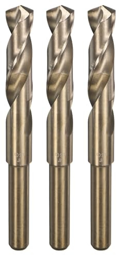 QUARKZMAN 3 Piezas De Brocas Espirales De 5/8 M35 Cobalto barrena De Acero | De Alta Velocidad, Para Acero Inoxidable Metal Endurecido Aluminio Aleación De Acero Blanda Madera Plástico