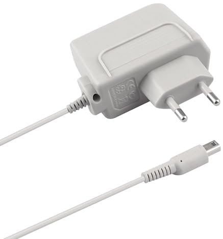 Ladegerät Kompatibel mit Nintendo 3 DS, New 3DS XL, 3DS X L, New 2DS XL, DSi, DSi X L - Netzteil 1.2M Kabel, Robust und Flexibel, Grau - Ideal für Unterwegs und Sicherheitsgeprüft