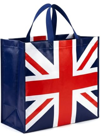 SAJAK Union Jack & Wales Flag Reusable Shopping Bag – Eco Tote