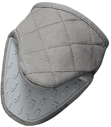 Mini Presina da Forno, Isolamento Termico, Impugnatura Antiscivolo, Multifunzione, Guanto da Cucina, Gadget per Teglie, Barbecue, Microonde, Grigio