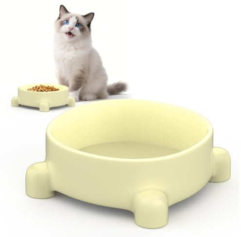 Hundenapf Keramik 620ml Futternapf und Wassernapf für Hunde Rutschfester Keramiknapf Hundenapf Erhöht Ersatztiernapf Mit Vierbeinigem Untergestell für Katzen und Kleine Bis Mittlere Hunde