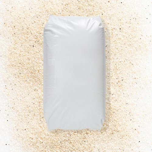 WOLFF & MÜLLER Kaninchenbuddelsand | Quarzsand für Buddelkiste | feiner Beiger Sand für Kaninchen & Hasen und Chinchilla | 0-1mm Körnung im 25kg Sack