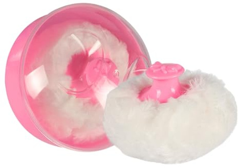 Dispenser Per Polvere Per Il Corpo Con Puff | Scatola per Talco con Piumino per Bambini Dopo il Bagno - Essenziale Portatile per Viaggi Cura Caldo Bambini Donne Mamme