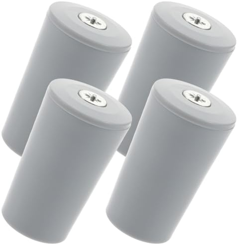 POPETPOP Tope De Persiana Enrollable Gris 4 Piezas Material Resistente Fácil De Instalar Accesorio De Reparación para Ventanas Uso Doméstico