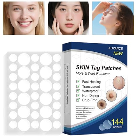 Patches für die Gesichtspflege, 144 Stück, unsichtbare Folie, wasserdicht, atmungsaktiv, für Reisen, für Frauen, Männer, Erwachsene, Mama, Tochter, Freundin, Mädchen, Make-up, Reisen, Hochzeit