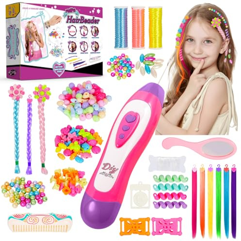 XUNIVERS Haarflechter Automatische für Kinder,Flechthilfe Haare Braider,Flechthilfe Haare für Bastelsets,Kinder Hair Braiding Machine DIY Haardekorations,für Kinder von 5-12 Jahren