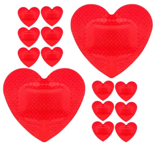 Yardenfun Heart Shaped Adhesive Bandages 20pcs Small Waterproof Breathable Plasters Cute Heart Design for First Aid Wound Care