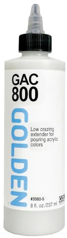 Golden Artist Colors Specialty Acrylic Polymer GAC 800, for Pouring Acrylic colors (3980-5)