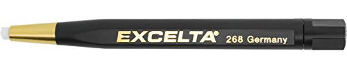 Excelta 268 Nylon Scratch Brush, Refillable Tool with Plastic Handle for Fine Deburring, Polishing, Rust Removal, Chemical Etching Cleanup, Pre-Solder Surface Prep, Contact Cleaning