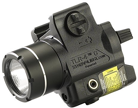 Streamlight 69246 TLR-4G 160-Lumen Compact Rail-Mounted Tactical Weapon Light with Integrated Green Aiming Laser for H&K USP Compact, Black