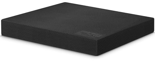 Yes4All Balance Pad, Nonslip TPE Foam Balance Pad with Upgraded Sizes - L, XL, XXL Balance Mat for Fitness, Yoga & Stability Training - Multicolor Options - L, Black