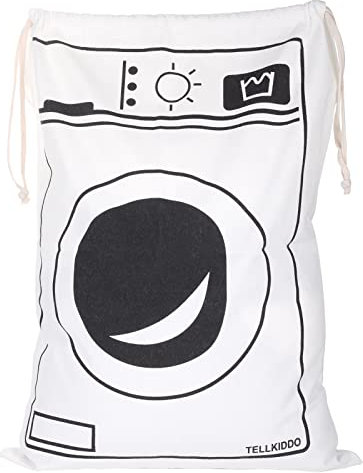 Fyore Großer Wäschesack Wäschetasche Aufbewahrungstasche aus Leinwand Schmutzwäsche Wäschesammler Wäschetonne Wäschebehälter