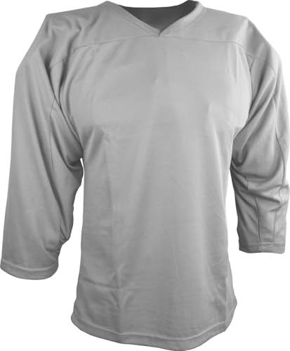 Sports Unlimited Adult Hockey Jersey, Practice Hockey Jerseys for Men and Women Silver