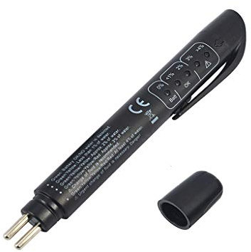 Universal Brake Fluid Tester, Portable Precision Brake Oil Quality Control Digital Test Pen, Auto Vehicle Automotive Diagnostic Test Tool
