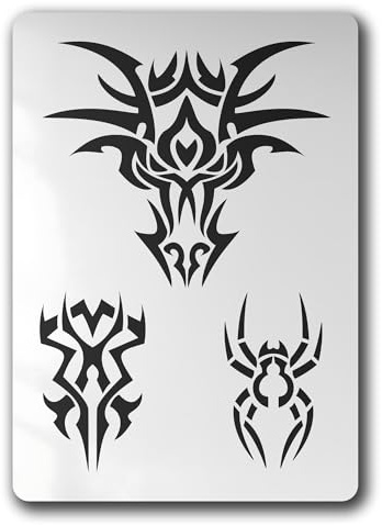 Schablone Tribal Dragon Drache Spinne Tattoo - BT02