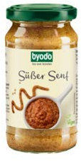 Byodo Süßer Senf Bio 200ml, 1er Pack - Traditionelle Bayerische Rezeptur, 100% Bio-Zutaten, Ausgewogen Süß & Würzig, Hergestellt in Kleinen Chargen für Frische und Qualität
