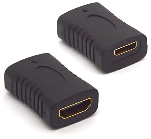 HTGuoji Mini convertitore HDMI femmina a HDMI adattatore Extender V1.4 HDMI tipo C a tipo A accoppiatore per fotocamera, videocamera, DSLR, tablet, scheda grafica (confezione da 2)
