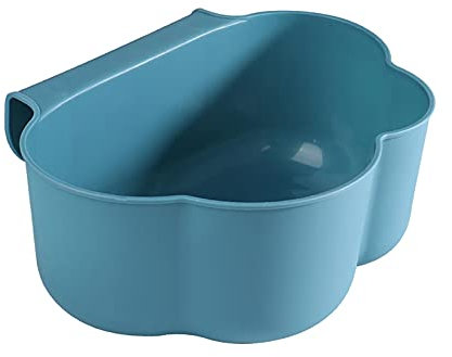 Suspendus Poubelle de porte d'armoire de cuisine Coupelle Collecte Déchets Cuisine - Bac Poubelle Collecteur pour Plan de Travail - Récipient à Accrocher - 23 x 9 x 18 cm 6-3,8L (Bleu)