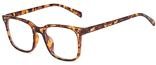 Jcerki Myopia Distance Leopard Frame Unisex -2.50 Nearsighted Glasses