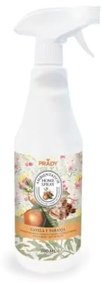 Prady - Spray per Ambienti Cannella e Arancia - 700 ML - Fragranza Calda e Accogliente per la Tua Casa