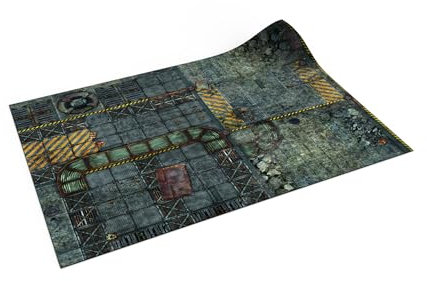 Tapis pour Wargaming - WH40K : Kill Team - 30 Pouces x 22 Pouces / 76 x 56 cm - Ville déchue