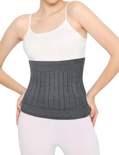 Becellen Cachemire Ceinture Lombaire, Thermique Élastique Ceinture Abdominale Femme Chaud Ceinture Chauffe-Rein Sciatique Unisexe Anti-Froid Ceinture Flanelle pour Femmes et Hommes