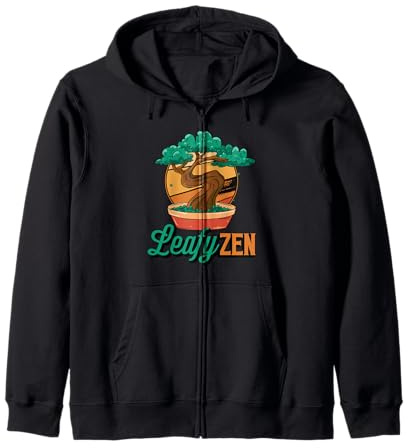 Bonsaï japonais zen feuillu, arbre de jardinage, bonsaï art Sweat à Capuche