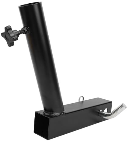 Zoeyilan Anhängerkupplung Fahnenstangenhaller, Fahnenmast -Hitch -Mount, universeller Abgängerfahne Pole -Halter, Schwerer Duty, 2 Zoll Hitch Receiver, Anhänger, LKW, RV, Pickup, Schwarz